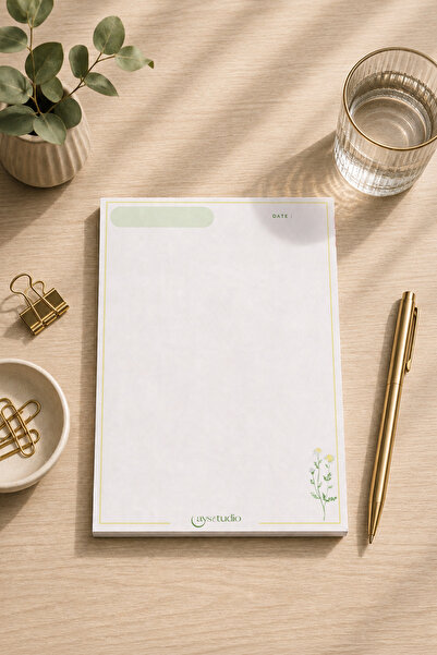 Aysutudio Papatya Temalı A5-Notepad-Not Defteri-Bloknot