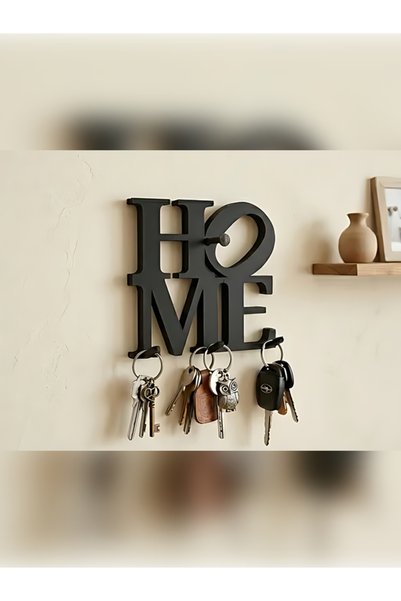 Umut's Home yazılı Anahtar Askısı - 3 anahtarlık askılı