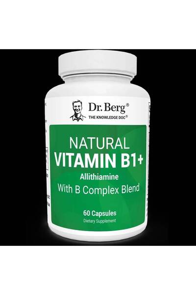 Dr. Berg Nutritional Dr. Berg Natural Vitamin B1+ Allithiamine with B Complex...