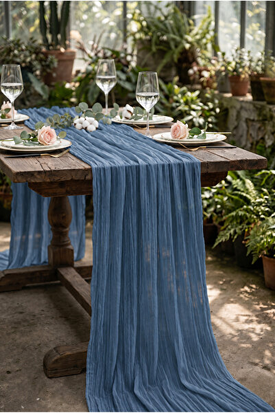 Soft Kare Bohemian Tulle Runner Tablecloth – Elegant Sophistication and Moder...