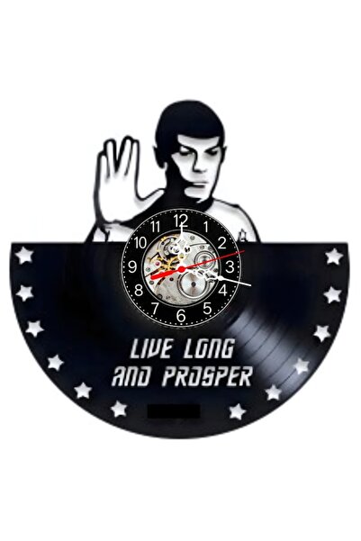 OEM Decorative wall clock made from vinyl record, Star Trek Mr Spock Model, L...