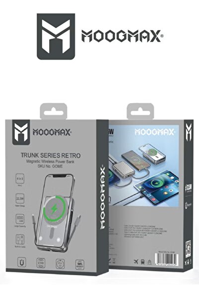 Generic Wireless Power Bank–Magnetic-10,000mAh–3 USB Ports [1xType C + 1 for ...