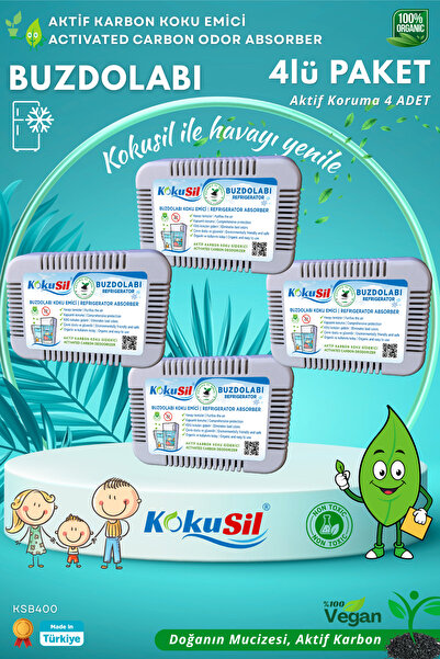 Buzdolabı Koku Giderici ve Buzdolabı Koku Emici 4 Adet