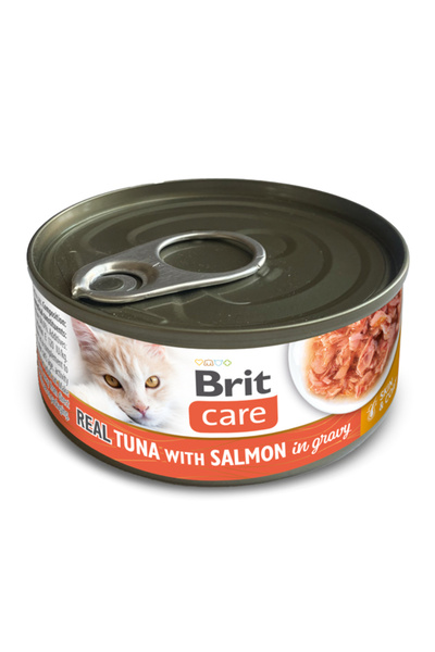 Brit Care Cat Real Tuna with Salmon in Gravy 80 g
