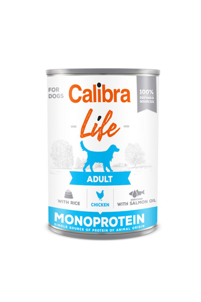 Brit Care Calibra Dog Life Ενηλίκων Κοτόπουλο με Ρύζι 400 γρ.