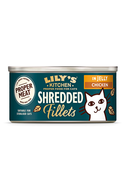 Brit Care Lily's Kitchen Cat Ενήλικες Κομμένα Φιλέτα με Κοτόπουλο σε Ζελέ 70 γρ.