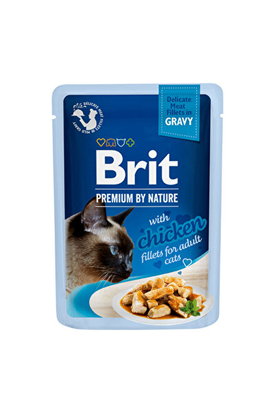Brit Care Brit Premium by Nature Cat Filete Delicate în Sos cu Pui 85 g
