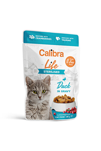 Brit Care Calibra Cat Life Pouch Sterilised Duck in Gravy 85 g