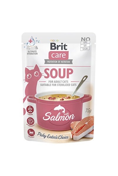Brit Care Cat Soup with Salmon 75 g