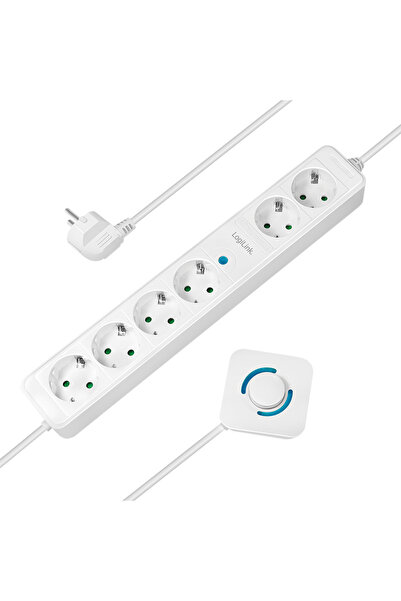 LogiLink PRELUNGITOR LOGILINK, Schuko x 6, cablu 3G 1.5mm2, 230 V/16 A, 50 Hz...