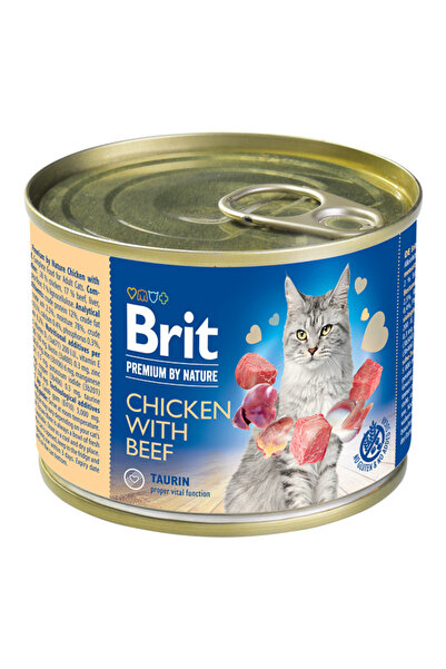 Brit Care Brit Premium By Nature Cat Chicken with Beef 200 g