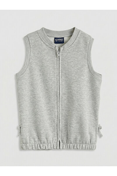 LC Waikiki Nevavm Girls' Vest with Zipper Closure