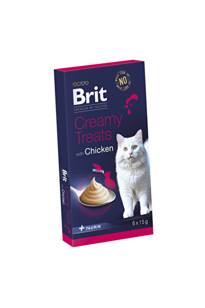 Brit Care Brit Premium by Nature Cat Кремообразни лакомства с пиле 6x15 гр