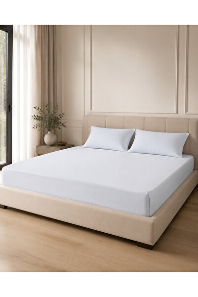 H&F Trendline King Size Double Elastic Sheet Set 180X200 cm + 2 Pieces 50X70 ...