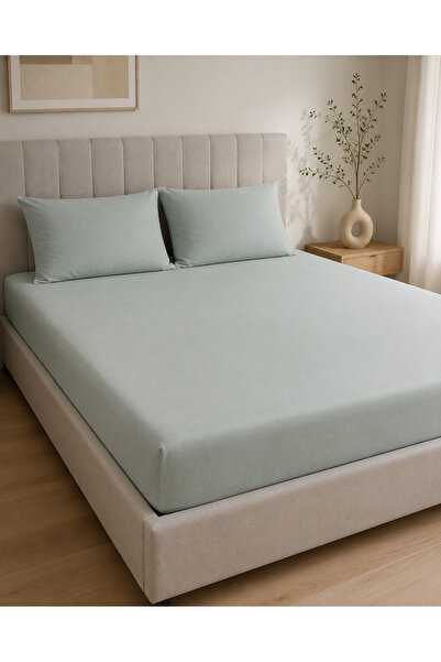 H&F Trendline King Size Double Elastic Sheet Set 180X200 cm + 2 Pieces 50X70 ...
