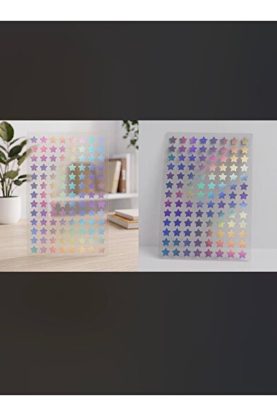 aemedia 200 Pieces of 1 cm Star Stickers Foil Cut Waterproof Multi-Purpose