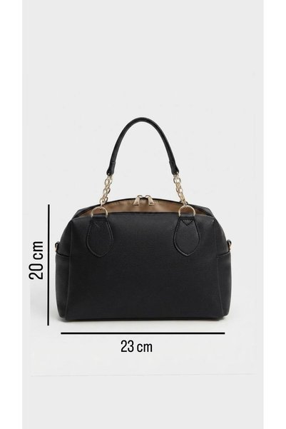 BACHUS Chain Detail Strap Hand and Shoulder Bag