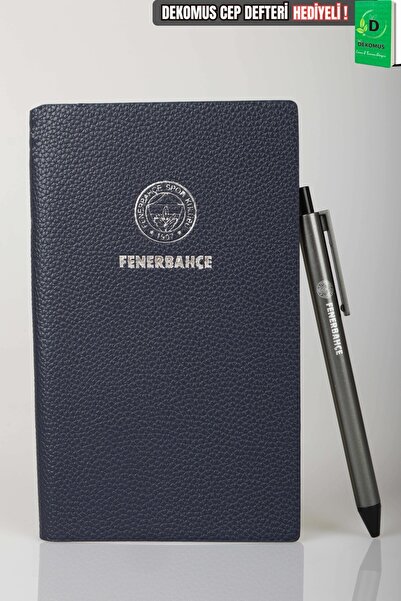 Fenerbahçe X Dekomus Licensed A6 Faux Leather Notepad & Ballpoint Pen