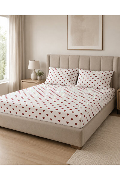 H&F Trendline King Size Double Elastic Sheet Set 180X200 cm + 2 Pieces 50X70 ...