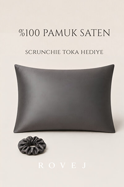 ROVEJ %100 Pamuk Saten Yastık Kılıfı | Kırışıklık ve Elektriklenme Önleyici |...
