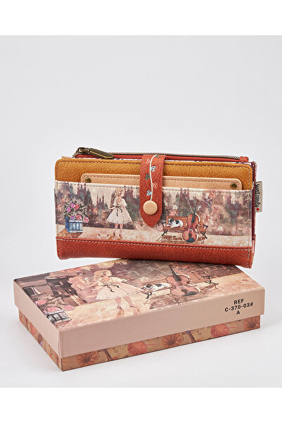 Sweet Candy Synthetic Wallet with Doll Design, Box and Removable Card Charn f...