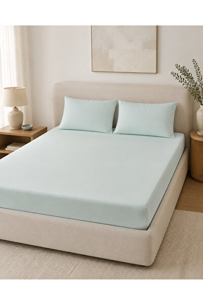 H&F Trendline King Size Double Elastic Sheet Set 180X200 cm + 2 Pieces 50X70 ...
