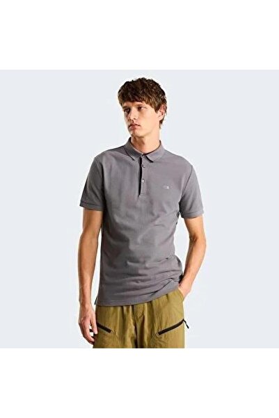 THE NORTH FACE M Premium Slim Polo Men's T-Shirt Nf0A8C1N0Uz1 Gray-M