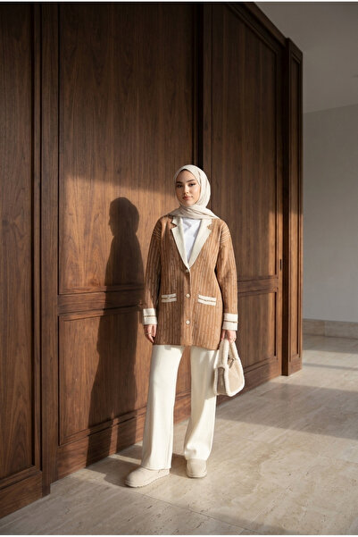 Kirazca Butik Women's Milano Striped Hijab Knitwear Set