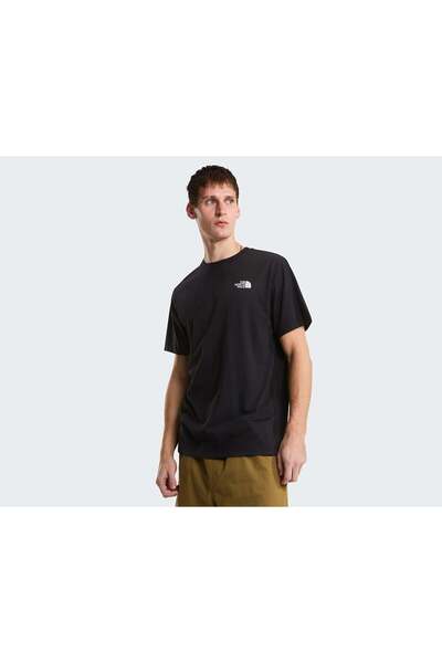 THE NORTH FACE M Vertical Regular Short Sleeve Tee-Grap Black