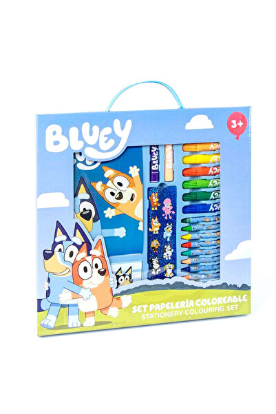 Cerda Bluey colouring stationery set