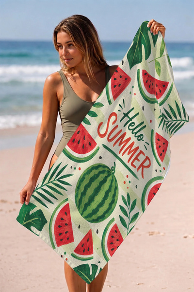 Valerine Life Beach Towel 70X140Cm Pool Spa Sauna Sports Cotton Absorbent Wat...