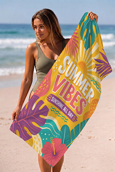 Valerine Life Beach Towel 70X140Cm Pool Spa Sauna Sports Cotton Absorbent Tro...