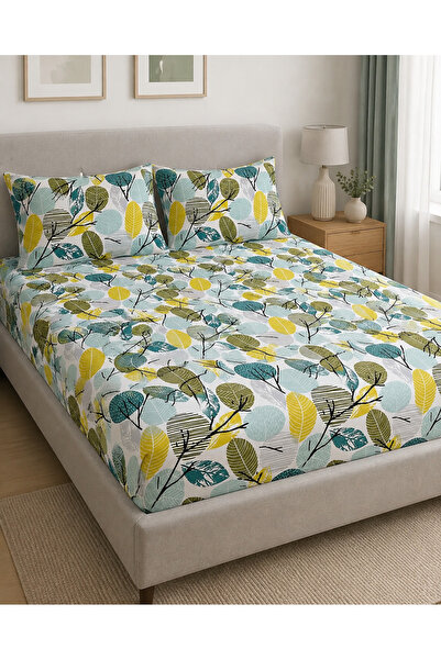H&F Trendline King Size Double Elastic Sheet Set 180X200Cm + 2 Pieces 50X70Cm...