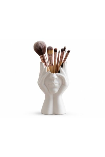 OEM Suport pentru pensule de machiaj, Organizator de cosmetice în formă de fa...