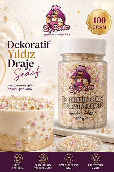 By Paster DEKORATİF YILDIZ DRAJE 100 g