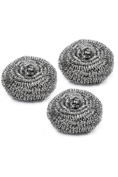 Generic 3 PCS Heavy Duty Scourer- RF10635 Steel Wool Scrubber For Dishes, Pot...