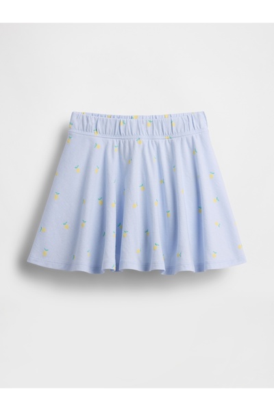 GAP Kız Bebek Açık Mavi Mix & Match Baskılı Pull-On Şort Etek