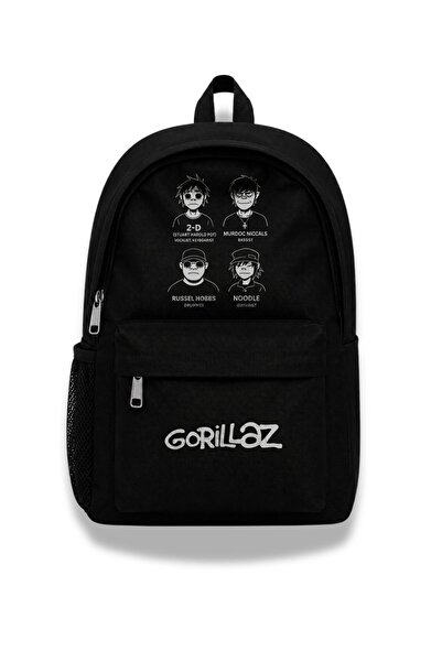 Fuddy Moda Unisex Gorillaz Printed Backpack, Rock Band Themed School Bag