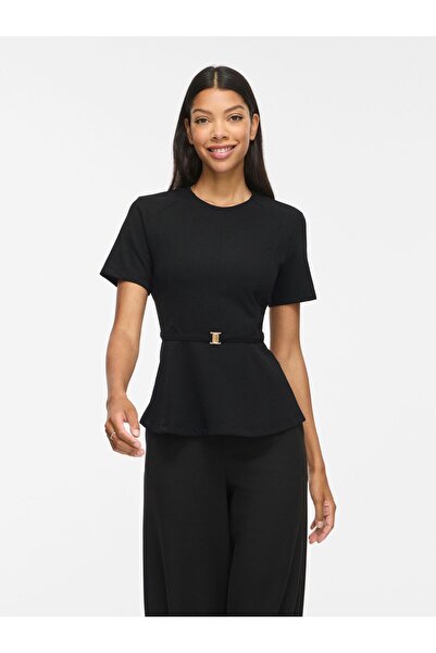 VILA Top cu mânecă scurtă VICLASA Peplum