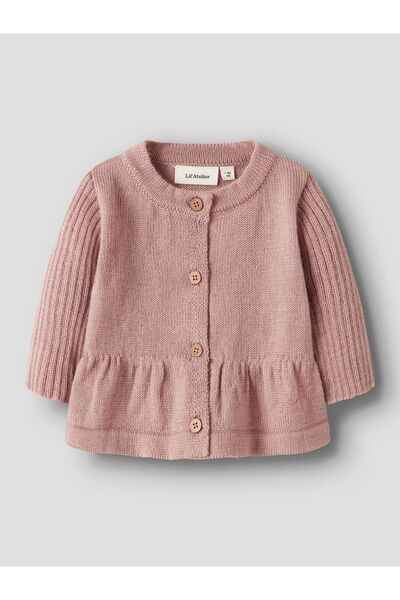 Lil' Atelier Baby Vlněný kardigan