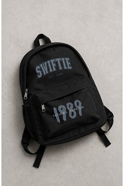 Fuddy Moda Unisex 1989 Swiftie Printed Backpack, Taylor Swift Themed School Bag