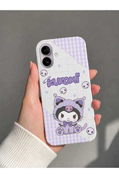 BM CASE İphone 16 Kuromi - pink temalı şık kılıf