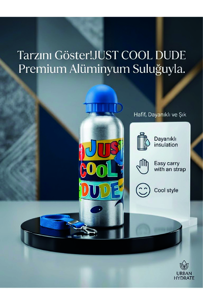 Dolphin Just Cool Metal Stylish and Durable Water Bottle
