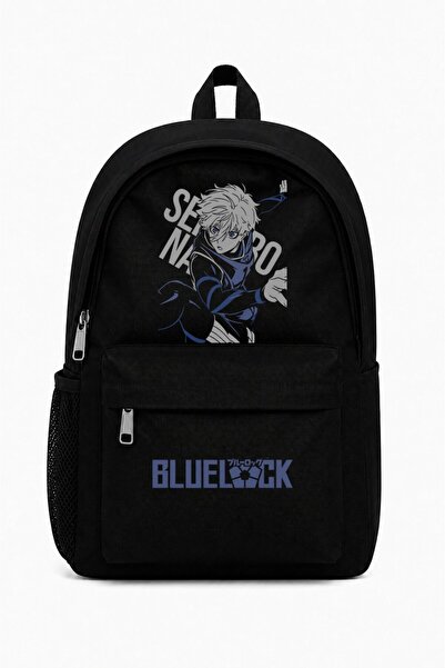 Fuddy Moda Unisex Bluelock Seishiro Nagi Printed Backpack, Anime Themed Schoo...