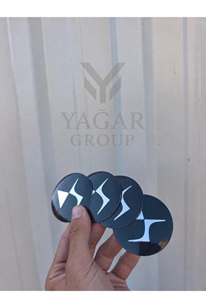 YAĞAR GROUP DS Logolu Alüminyum Metal Premium Jant Göbeği Arması Yapıştırma 5...