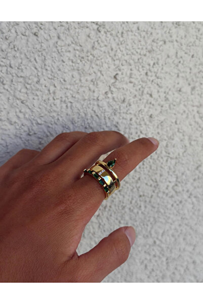 MBACOLLECTION 14K Zirkon taşlı yüzük