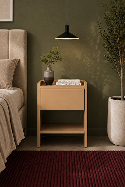 GOOD NİGHT Home Keto Tek Çekmeceli Komodin 38x52x40 cm Modern Tasarım