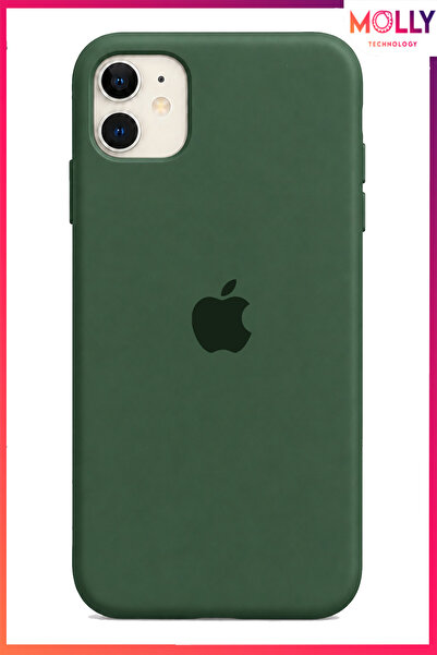 Molly iPhone 11 İçin Kaktüs Lansman Soft İçi Kadife Mat Silikon Kılıf