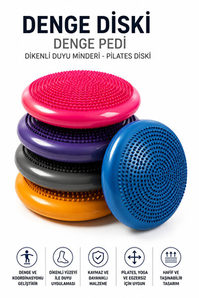 Yenilig 1 komad balans diska sa šiljcima, senzorni jastuk za pilates i jogu, ...