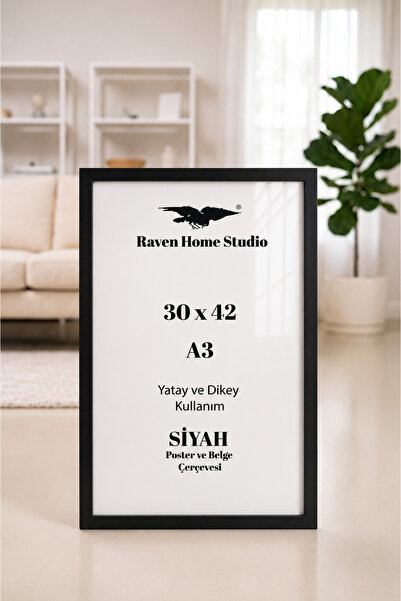 Raven A3, 30X42Cm Black Frame, Black Poster Painting Picture Frame, Photo Wal...